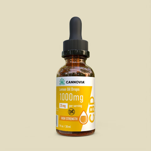 1000mg THC-Free CBD Oil - Lemon