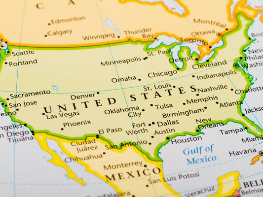 Map of North America