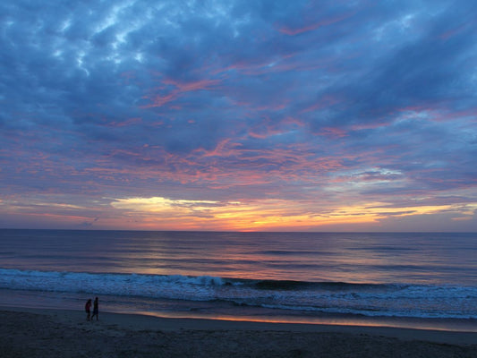 A beautiful sunset at a North Carolina beach