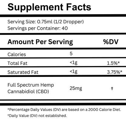 1000mg Full Spectrum CBD Oil