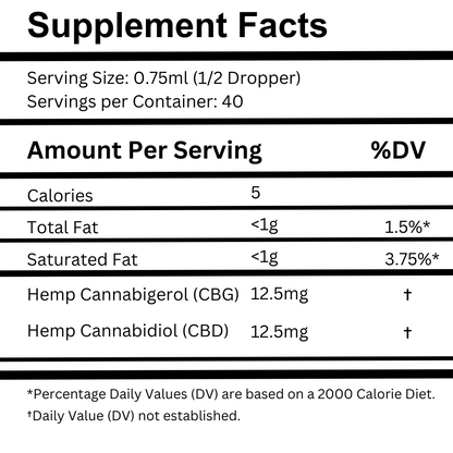 WAKE UP CBD and CBG Oil